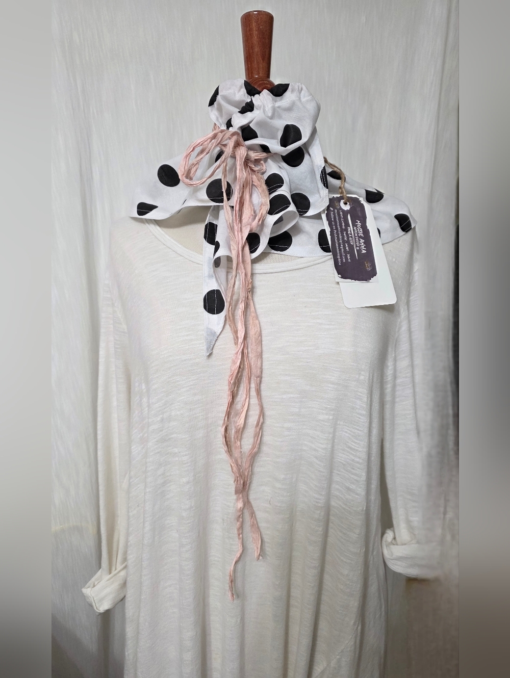 SOLD!!! JABOT COLLAR🩷MOSSIE ANNA ARTISAN DESIGN NWT